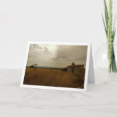 Oude rustieke boerderij landschap kaart (Voorkant)