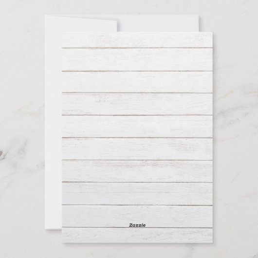 Oude rustieke houten rode auto kerstkaart (Achterkant)