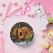 Oude rustieke pompoen spook halloween feest papieren kommen (Feest)