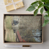 Oude rustieke schuur landelijk Georgië Tissuepapier (Geschenk)