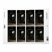 Oude rustieke wielen wijn fles label (Full Sheet)