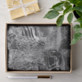 Oude Rustieke Zwarte En Witte Auto Oude Antiek Tissuepapier (Geschenk)