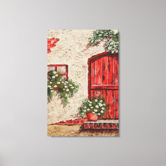 Oude Rustige Faux Canvas afdrukken (Voorkant)