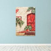 Oude Rustige Faux Canvas afdrukken (Insitu (Houten vloer))