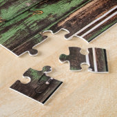 Oude Rustige schuurdeur Legpuzzel (Zijkant)
