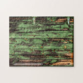 Oude Rustige schuurdeur Legpuzzel (Horizontaal)