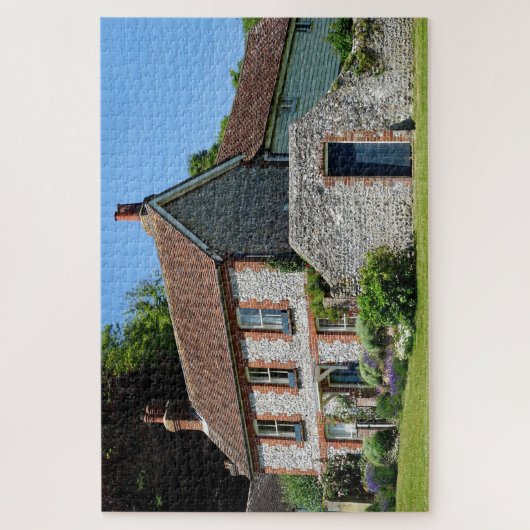 Oude Rustische Engelstalige Landschap Legpuzzel (Verticaal)