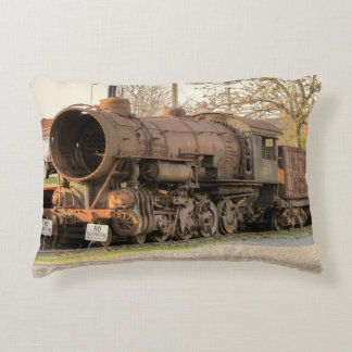 Oude Rustische Norfolk en Westerne stoamlocomotief Decoratief Kussen