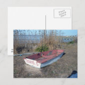 Oude Rustische Row Boat Briefkaart (Voorkant / Achterkant)