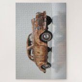 Oude  Rusty Barn vindt auto Legpuzzel (Verticaal)