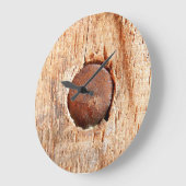 Oude Rusty Nail-wandklok Grote Klok (Hoek)