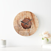 Oude Rusty Nail-wandklok Grote Klok (Huis)