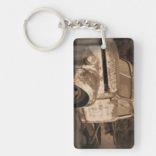 Oude Rusty Truck-sleutelketen Sleutelhanger
