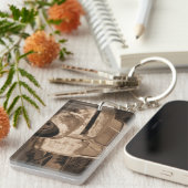 Oude Rusty Truck-sleutelketen Sleutelhanger (Voorkant Rechts)