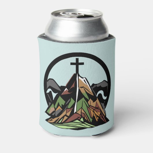 Oude Ruw Christelijk Kruis Blikjeskoeler (Blikje Achterkant)