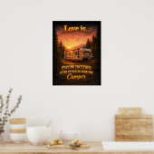 Oude RV-camber Bootleg Poster (Keuken)