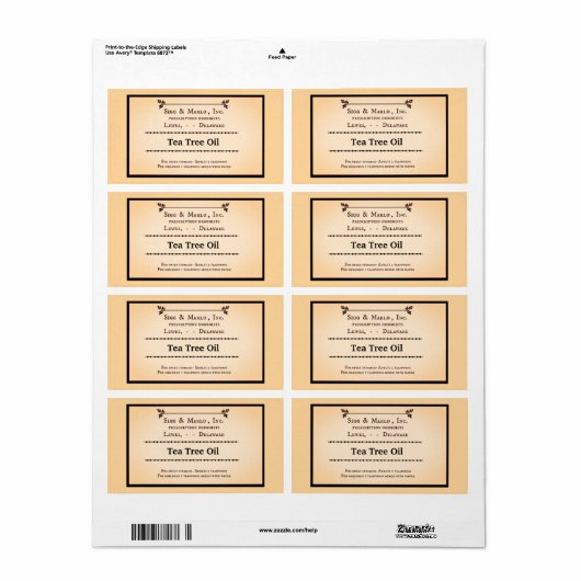 oude rx aanpassen etiket (Full Sheet)