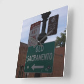 Oude Sacramento-klok Vierkante Klok (Hoek)