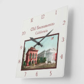 Oude Sacramento-wandklok Vierkante Klok (Hoek)
