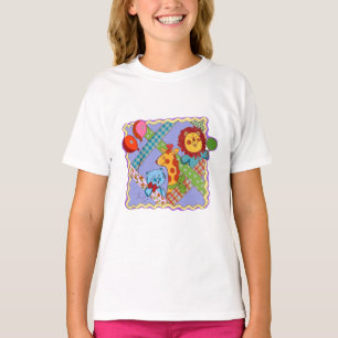 Oude Safari Dieren Baby Speenlap T-shirt