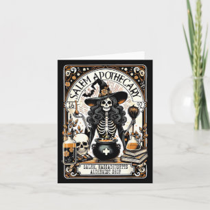 Oude Salem Apotheek Skelet Heks Griezelig Kaart