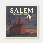 Oude Salem Massachusetts Magneet (Voorkant)