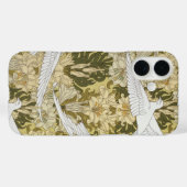 Oude Saliegroene Duif & Lelie Bloempatroon Case-Mate iPhone Case (Achterkant (horizontaal))
