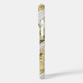 Oude Saliegroene Duif & Lelie Bloempatroon Case-Mate iPhone Case (Achterkant / Links)