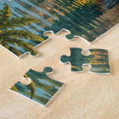 Oude San Antonio Texas Reisposter Legpuzzel (Zijkant)