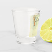 Oude San Diego kaart Shot Glas (Links)