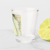 Oude San Diego kaart Shot Glas (Rechts)