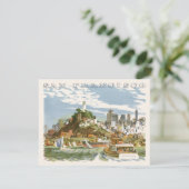 Oude San Francisco Bay Reisposter Ferryboot (Staand voorkant)