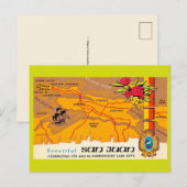 Oude San Juan-ansichtkaart Briefkaart (Voorkant / Achterkant)