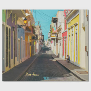 Oude San Juan Kasseienstraat Fotografie Cadeaupapier