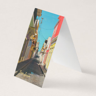 Oude San Juan Kasseienstraat Fotografie Visitekaartje