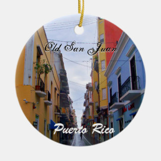 Oude San Juan Puerto Rico Colorful Houses Keramisch Ornament