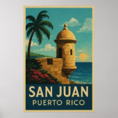 Oude San Juan Puerto Rico Poster (Voorkant)