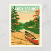 Oude Sandy Springs Georgia Briefkaart (Voorkant)