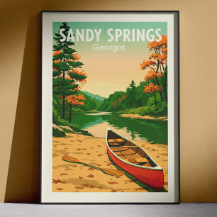 Oude Sandy Springs Georgia Poster