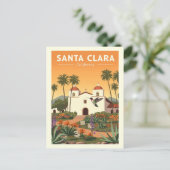 Oude Santa Clara Californië Briefkaart (Staand voorkant)