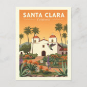 Oude Santa Clara Californië Briefkaart (Voorkant)