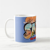Oude Santa Fe-ansichtkaart Koffiemok (Links)
