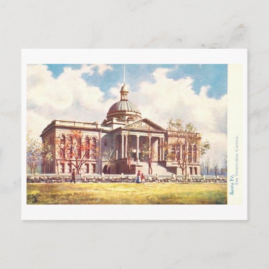 Oude Santa Fe Territoriale Hoofdstad van New Mexic Briefkaart (Voorkant)
