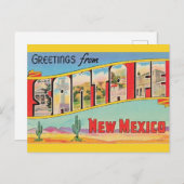 Oude Santa Fe-uitgave Briefkaart (Voorkant / Achterkant)