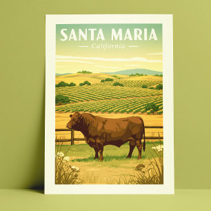 Oude Santa Maria Californië Briefkaart