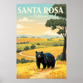 Oude Santa Rosa Californië Poster (Voorkant)