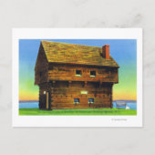 Oude saratoga-slagplaats briefkaart (Voorkant)