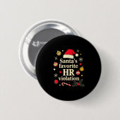 Oude Sarcastische Retro Hr Overtreding Kerstmis Af Ronde Button 5,7 Cm (Voorkant /achterkant)