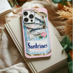 Oude Sardines Blik Olie Schilderij Zeevruchten Kun iPhone 15 Pro Case