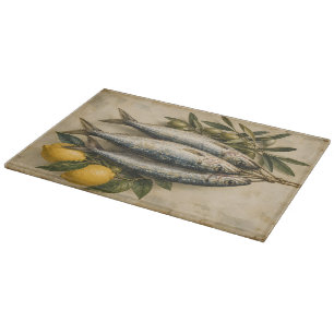 Oude Sardines met Citroenen & Olijven Mediterranea Snijplank